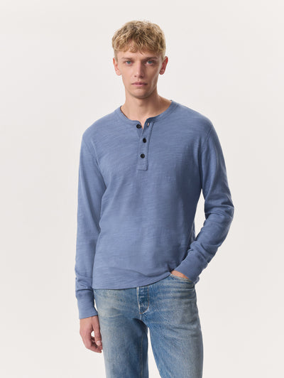 Rag & Bone Classic Flame Henley Shirt Close Up