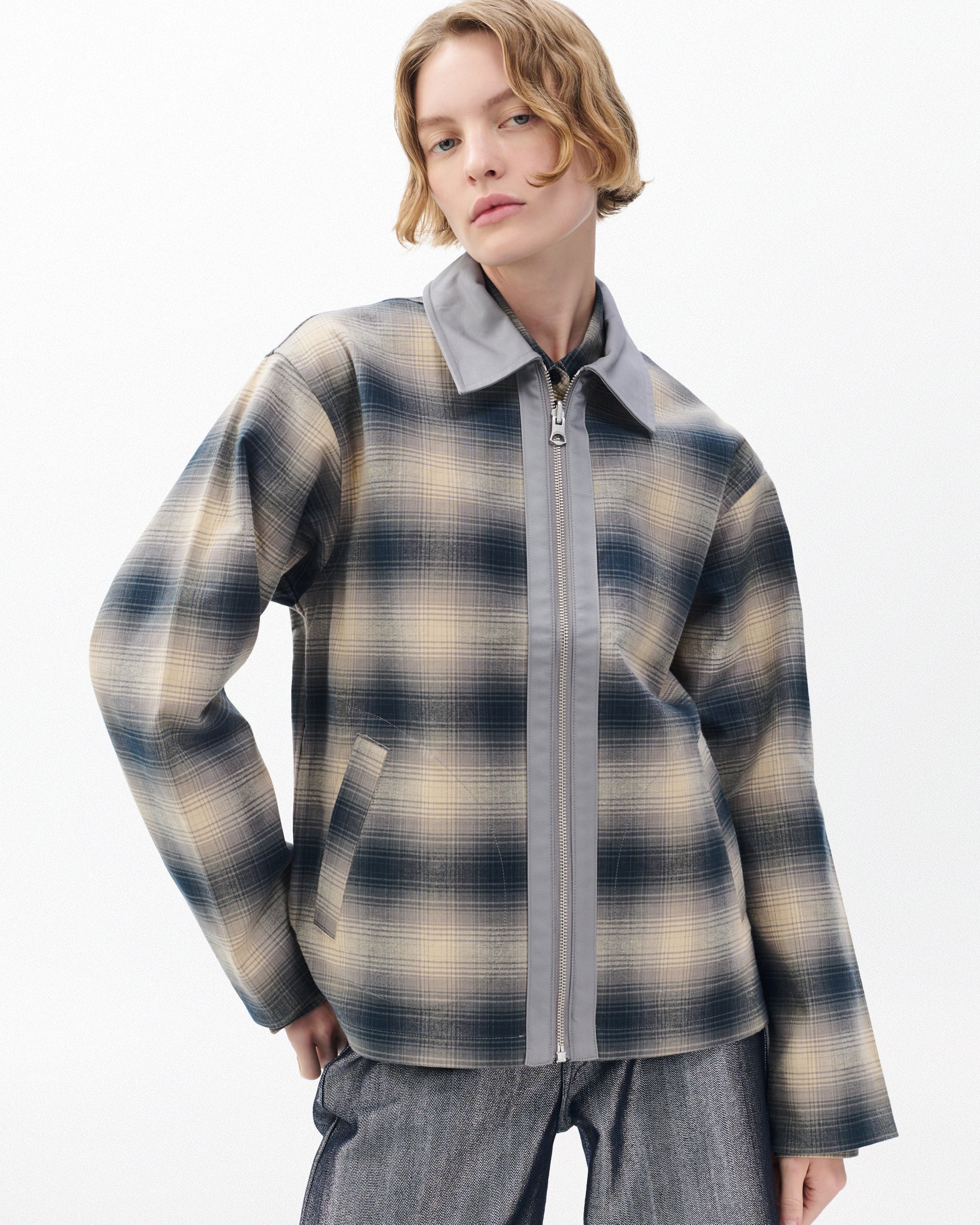 Grey Plaid Carrie Reversible Jacket | rag & bone