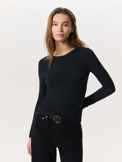 Rag & Bone Luca Long-Sleeve Tee Close Up