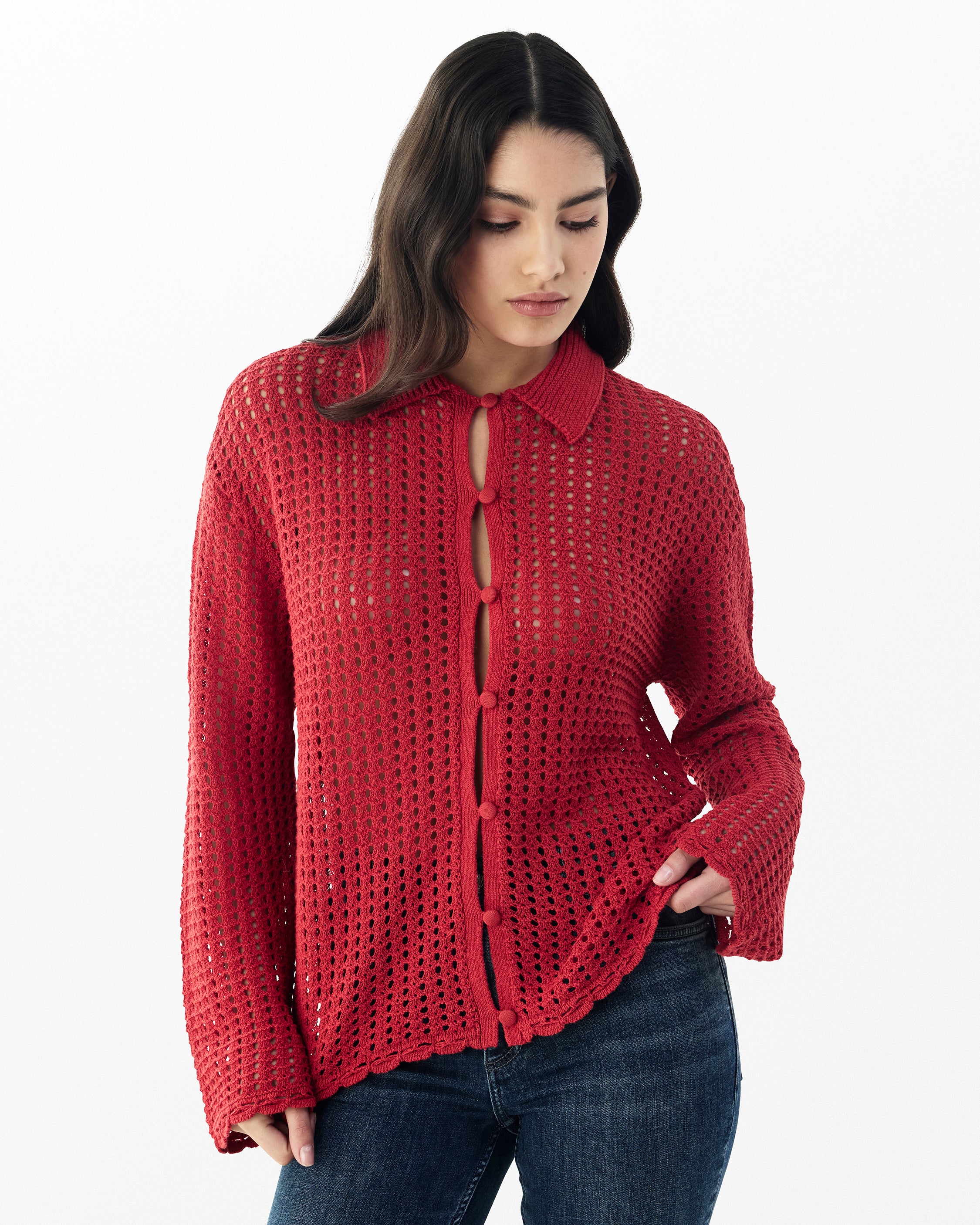 Port Red Khloe Cardigan | rag & bone