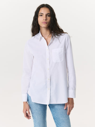 Rag & Bone Maxine Cotton Poplin Shirt Close Up