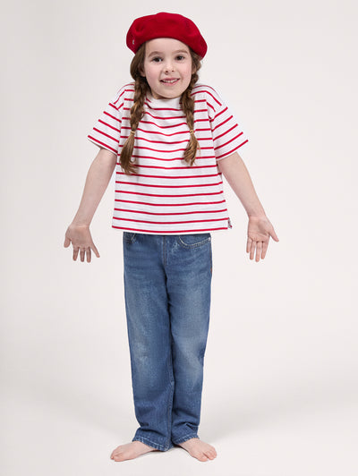 rag & bone kids' Lenox Mini Miramar Wide-Leg Pants KCW25P7006WL06 front view