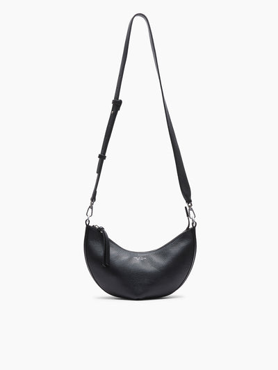 rag & bone women's Black Alix Leather Crossbody Bag LE100812 front view