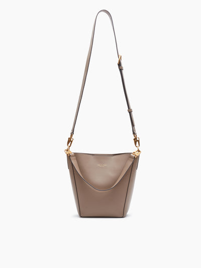 rag & bone women's Clay Parker Leather Bucket Bag LE101313 front view