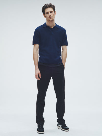 Rag & Bone Harvey Knit Polo Shirt Front View