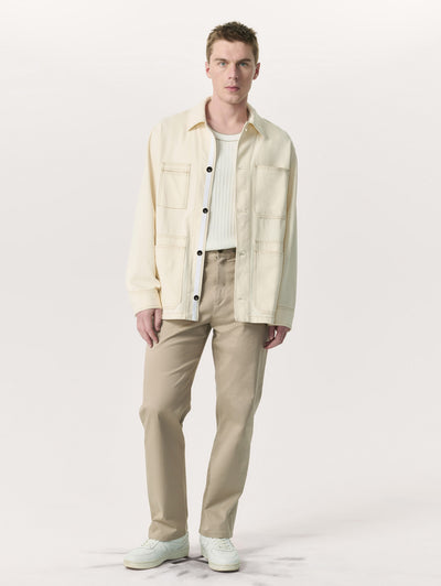 rag & bone Men's Beige Haydon Straight Fit Cotton Chino Pants MBW25S7013TWML Front Full View