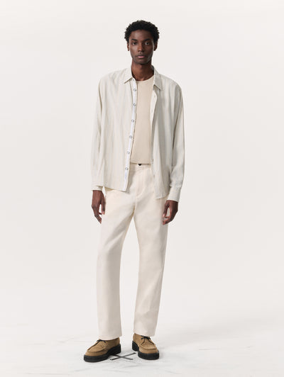 rag & bone men's Off White Haydon Straight Fit Cotton Chino Pants MBW25S7013TWML full view