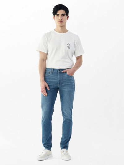rag & bone men's Brock Fit 2 Slim Jeans MED25P1223TDTU full view