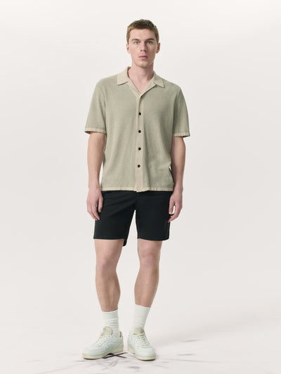 Rag & Bone Black Standard Chino Shorts Front View