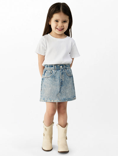 rag & bone kids' Nassa Mini Miramar Skirt RC3125FBMTE front view