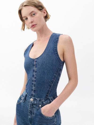 rag & bone women's Almeda Miramar Irina Bodysuit RC6725HSMPO front view