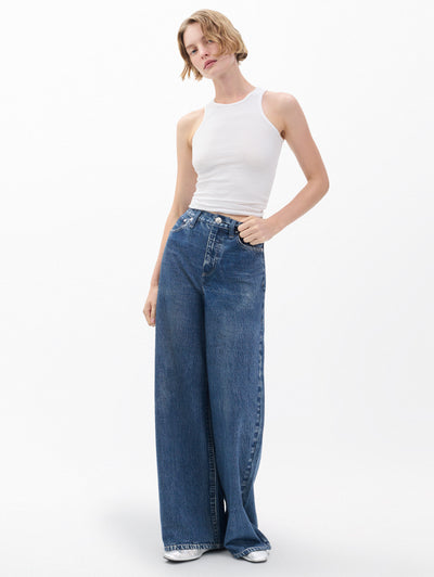 rag & bone women's Almeda Miramar Sofie Wide-Leg Pants RC8325H7MTE full view