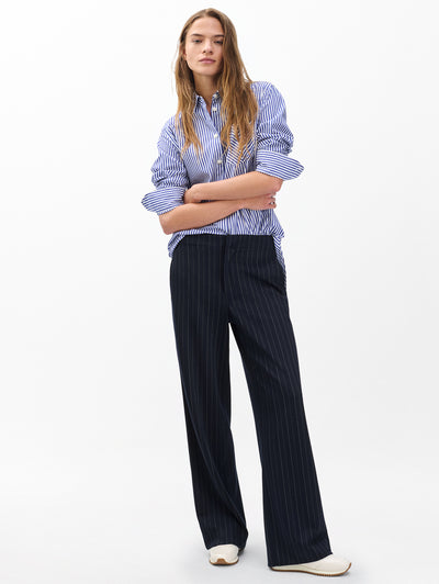 rag & bone women's Navy Multi Irina Tailored Pants RE6125F71PW full view