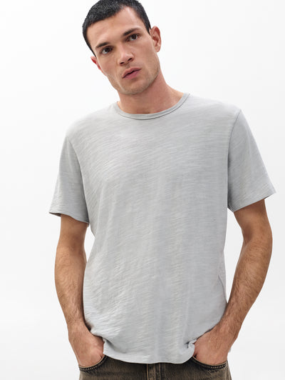 rag & bone men's Harbour Grey Classic Flame Tee RF3125FT2FM front view