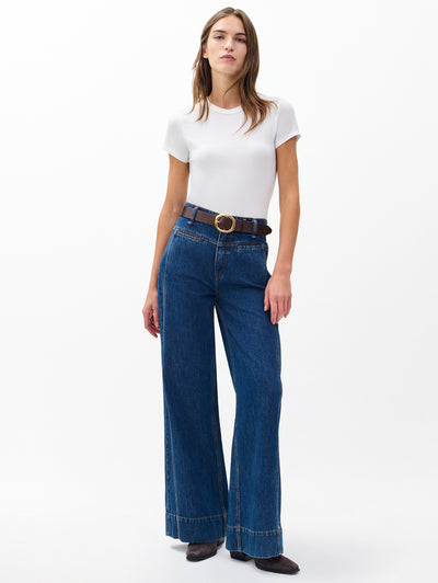 rag & bone women's Kenmore Selah Wide-Leg Jeans RJ1225F1RKE full view