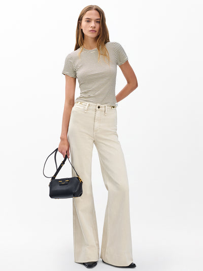 rag & bone women's Sandstone Skylar Wide-Leg Jeans RJ2325F1VSS full view