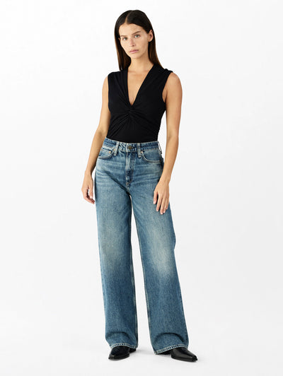 rag & bone women's Echo Logan Wide-Leg Jeans RJ2525F1REC full view