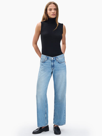 rag & bone women's Ludlow Saige Ankle Relaxed Straight Jeans RJ4025F1FLU full view