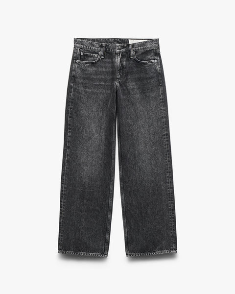 Charcoal Saige Relaxed Straight Jeans | rag & bone