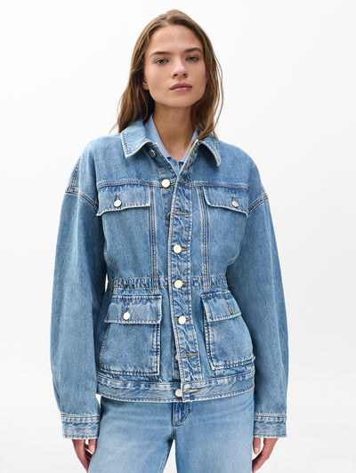 rag & bone women's Ithaca Amy Denim Jacket RJ4825FORIT front view