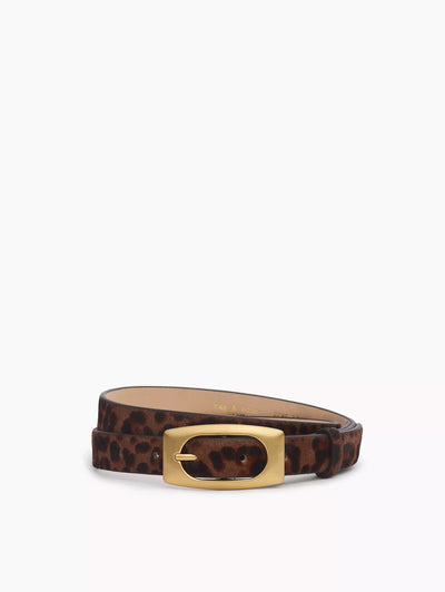 rag & bone women's Leopard Hair Rory Leather Belt RL0625FA79X front view