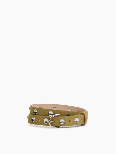 rag & bone women's Fennel Brynn Suede Pebbled Belt RL0925FA09S front view