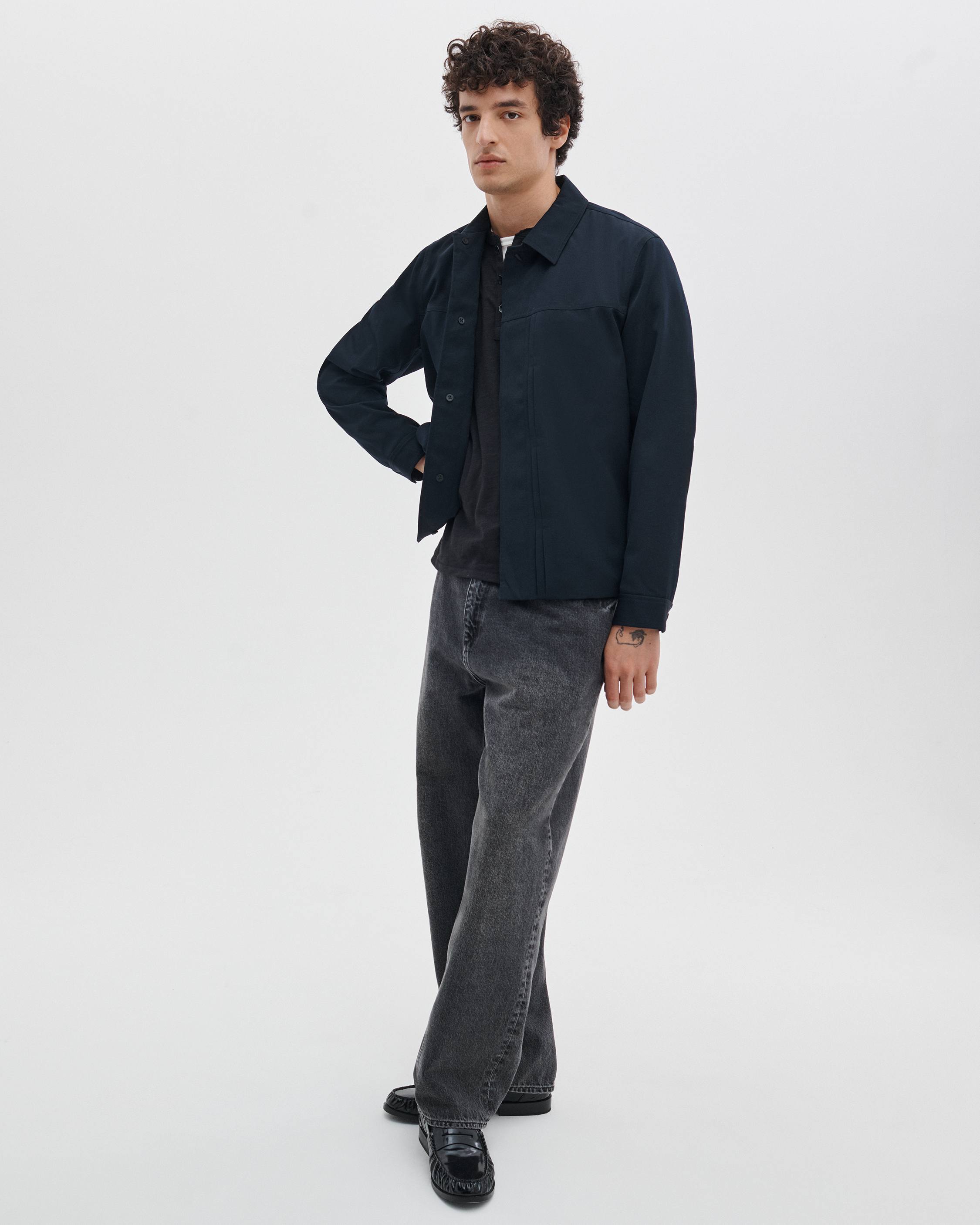 Navy Dwight Japanese Wool Gabardine Jacket | rag & bone