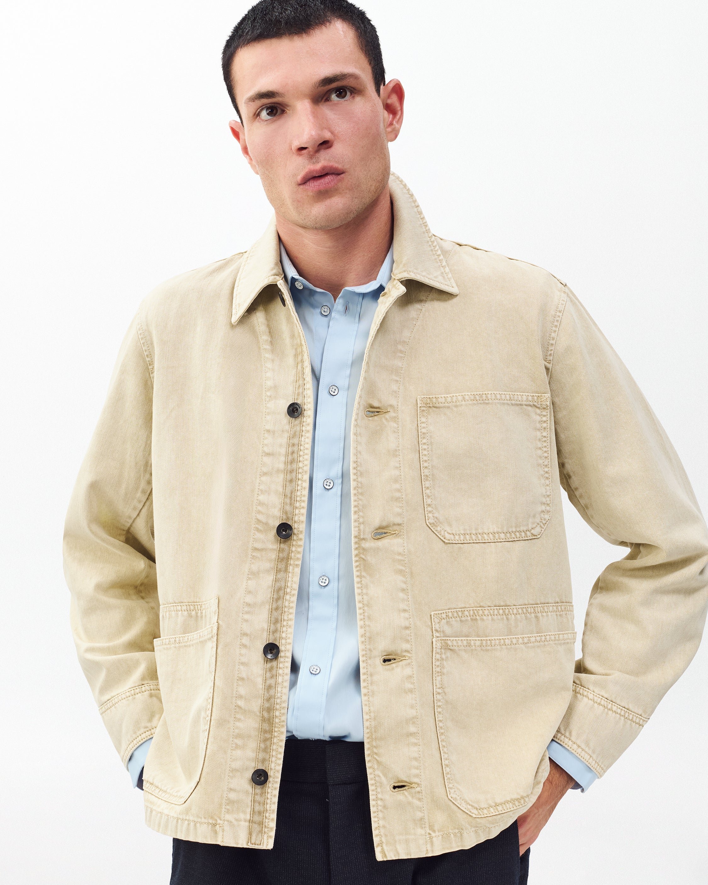 Stone Beige Tribeca Denim Chore Jacket | rag & bone