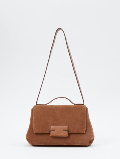 Realm Suede Top Handle Bag