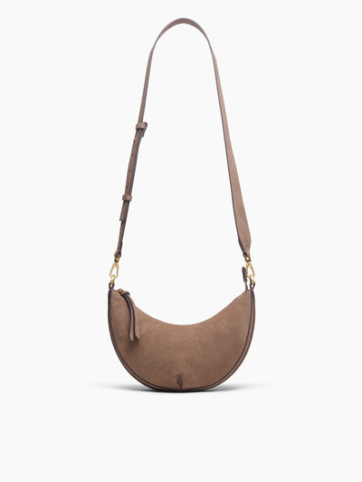 rag & bone women's Clay Alix Suede Crossbody Bag SD100812 front view