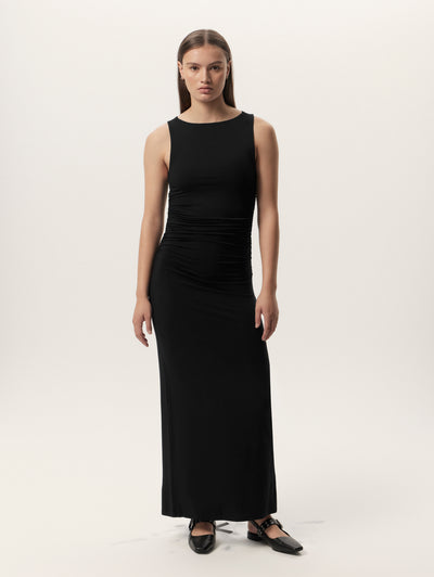 Luca Shirred Maxi Dress