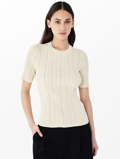 rag & bone women's Turtledove Camryn Tee WAS25P046UV46 front view