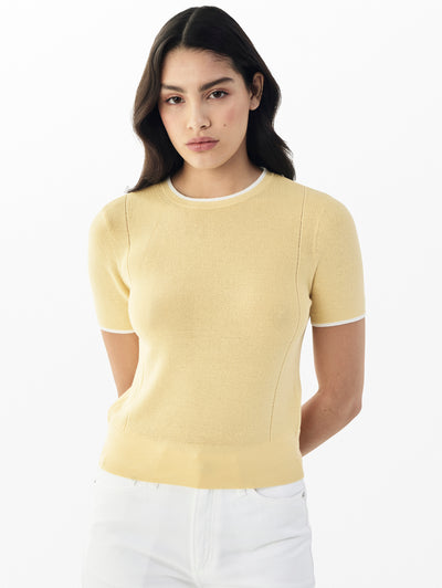 rag & bone women's Sunlight Dina Knit Tee WAS25P063US63 front view