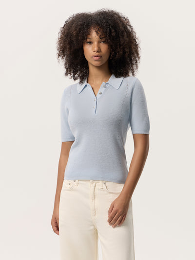 Darcey Cotton Cash Short Sleeve Polo