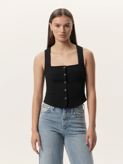 Mariana Crepe Vest