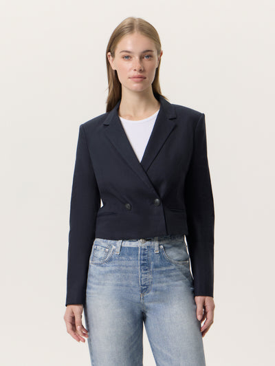 Josie Linen-Blend Blazer