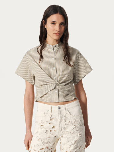Gretchen Stripe Poplin Shirt