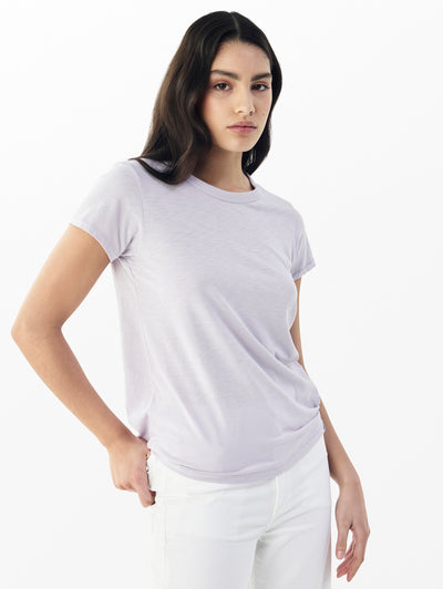 rag & bone women's Misty Lilac The Slub Tee WCC22HT012NM12 front view