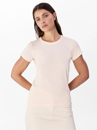 rag & bone women's Peach The Slub Tee WCC22HT012NM12 front view