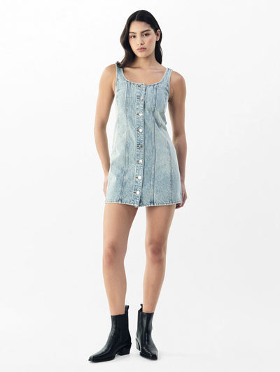rag & bone women's Rockaway Laney Denim Dress WCW25S30019301 full view