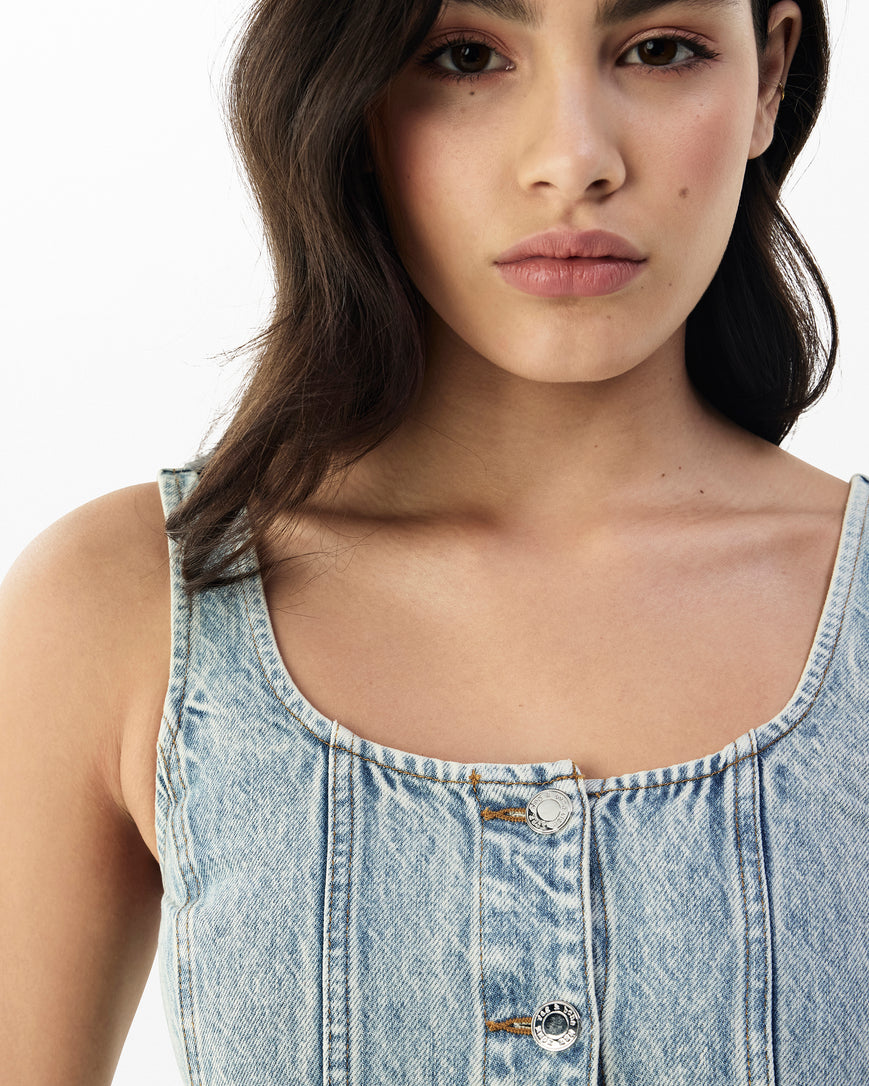 rag and bone denim dress Rockaway Laney Denim Dress
