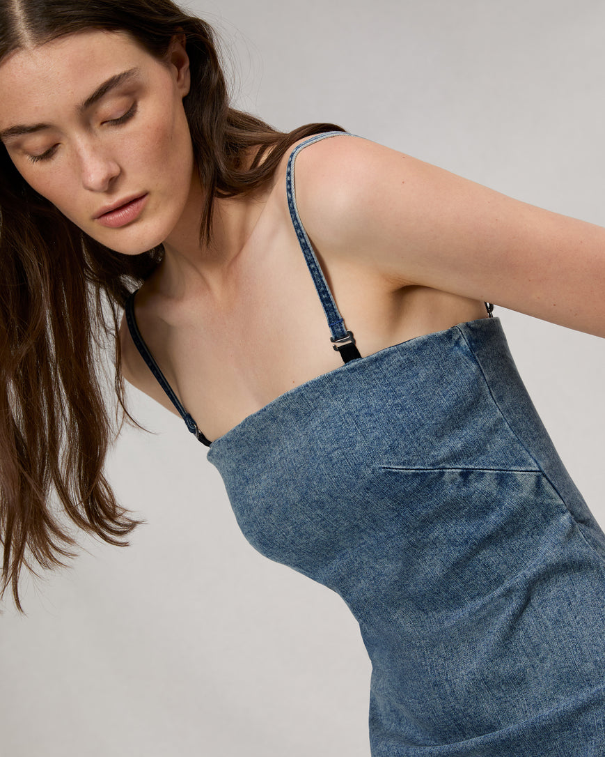 rag and bone denim dress Flexi Jasmine Denim Dress
