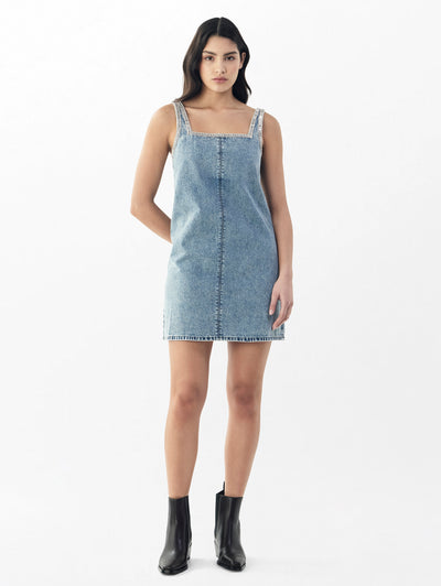 rag & bone women's Pacific Jewel Jayde Denim Mini Dress WDD25S1501RGPJ full view