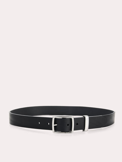 rag & bone women's Black X Boyfriend Leather Belt WJW25SB1035LE35 front view